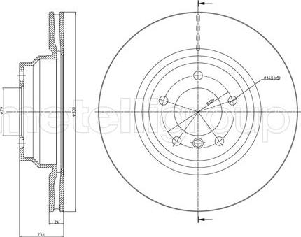 Fri.Tech. BD1074 - Тормозной диск www.autospares.lv