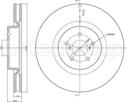 Fri.Tech. BD1195 - Bremžu diski www.autospares.lv