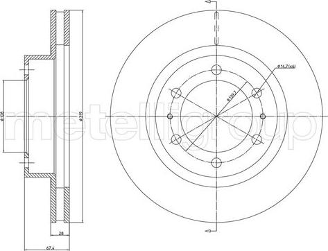 Fri.Tech. BD1196 - Bremžu diski www.autospares.lv