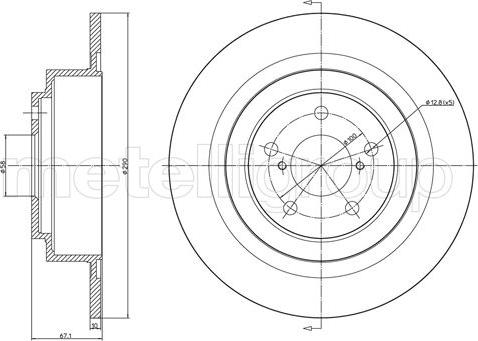 Fri.Tech. BD1148 - Bremžu diski www.autospares.lv