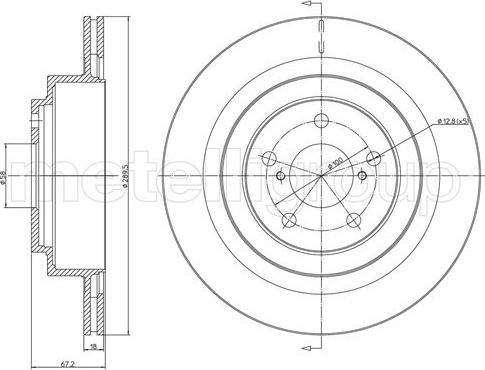 Fri.Tech. BD1147 - Bremžu diski www.autospares.lv