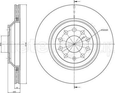 Fri.Tech. BD1155 - Bremžu diski www.autospares.lv