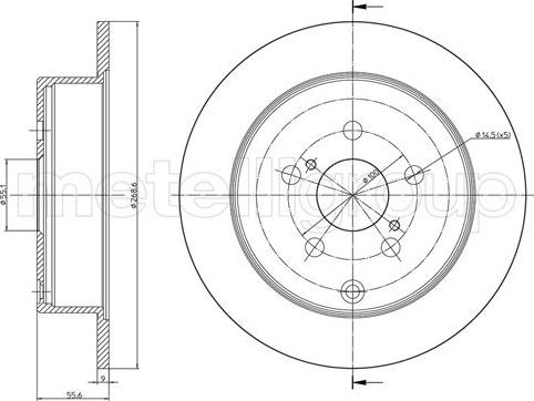 Fri.Tech. BD1150 - Bremžu diski www.autospares.lv