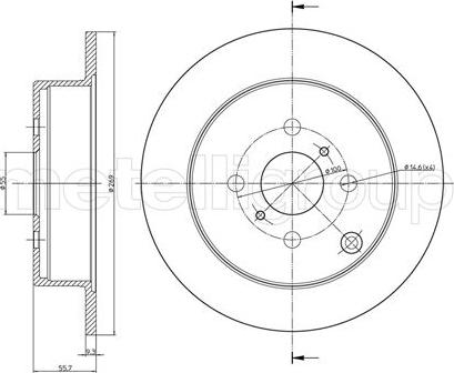 Fri.Tech. BD1153 - Тормозной диск www.autospares.lv