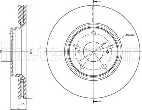 Fri.Tech. BD1169 - Bremžu diski www.autospares.lv