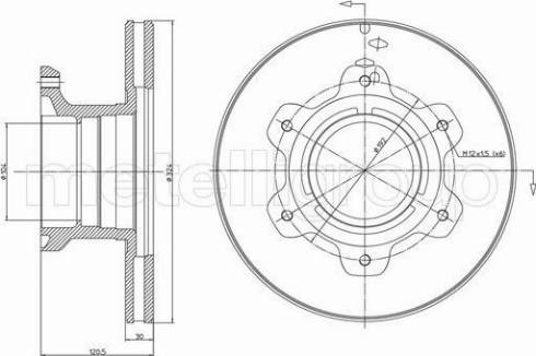 Fri.Tech. BD1161 - Bremžu diski www.autospares.lv