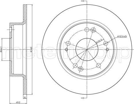 Fri.Tech. BD1104 - Bremžu diski www.autospares.lv