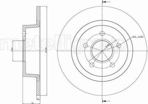 Fri.Tech. BD1102 - Bremžu diski www.autospares.lv