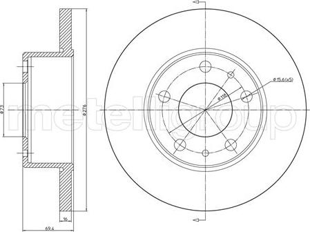 Fri.Tech. BD1115 - Bremžu diski www.autospares.lv