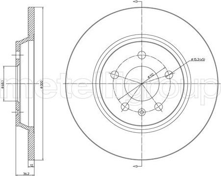 Fri.Tech. BD1184 - Тормозной диск www.autospares.lv