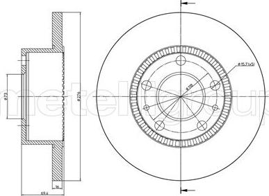 Fri.Tech. BD1188 - Bremžu diski www.autospares.lv