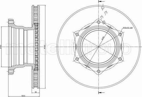 Fri.Tech. BD1134 - Bremžu diski www.autospares.lv