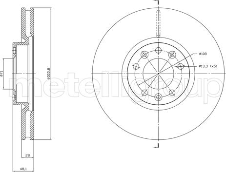 Fri.Tech. BD1848 - Bremžu diski autospares.lv