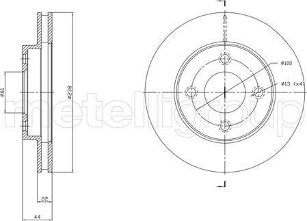 Fri.Tech. BD1808 - Bremžu diski www.autospares.lv