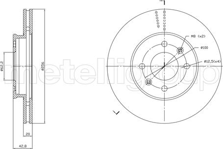 Fri.Tech. BD1870 - Bremžu diski www.autospares.lv