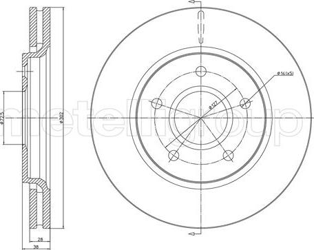 Fri.Tech. BD1344 - Bremžu diski www.autospares.lv