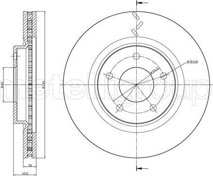 Fri.Tech. BD1310 - Bremžu diski www.autospares.lv