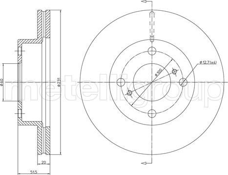 Fri.Tech. BD1382 - Bremžu diski www.autospares.lv