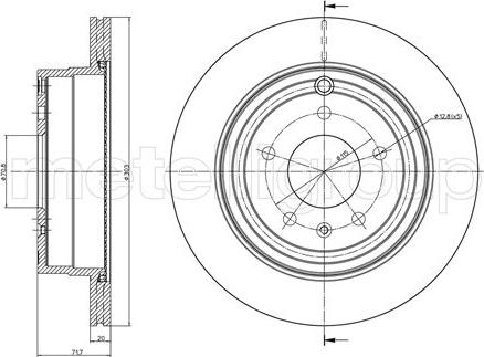 Fri.Tech. BD1320 - Bremžu diski www.autospares.lv