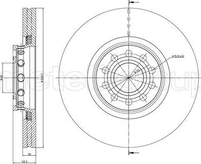 Zimmermann 600.3245.52 - Тормозной диск www.autospares.lv