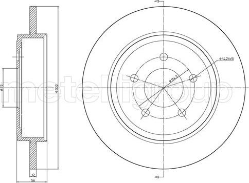 Fri.Tech. BD1297 - Bremžu diski www.autospares.lv