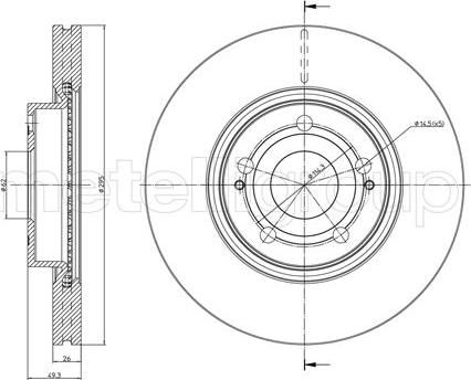 Fri.Tech. BD1248 - Bremžu diski autospares.lv