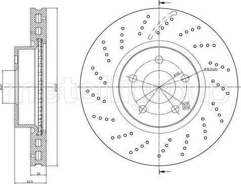 Fri.Tech. BD1287 - Bremžu diski www.autospares.lv