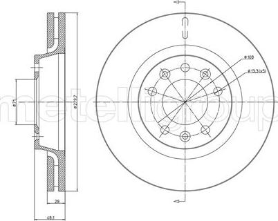 Fri.Tech. BD1225 - Brake Disc www.autospares.lv