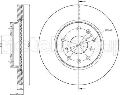 Fri.Tech. BD1223 - Bremžu diski www.autospares.lv