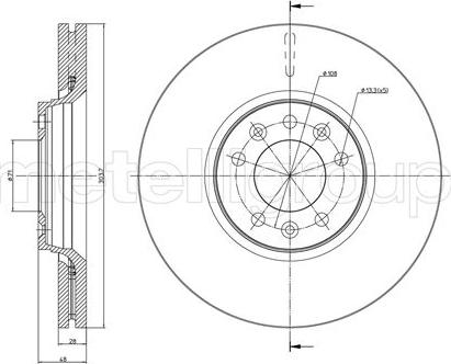 Fri.Tech. BD1222 - Bremžu diski autospares.lv