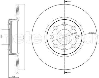 Fri.Tech. BD1278 - Bremžu diski www.autospares.lv