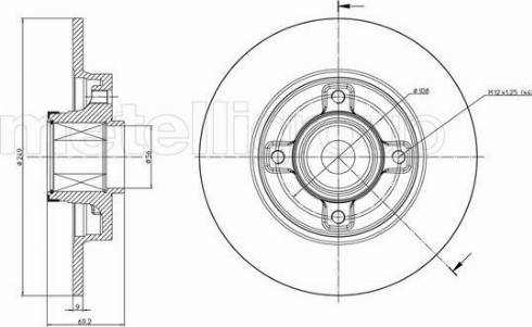 Fri.Tech. BD1272 - Brake Disc www.autospares.lv