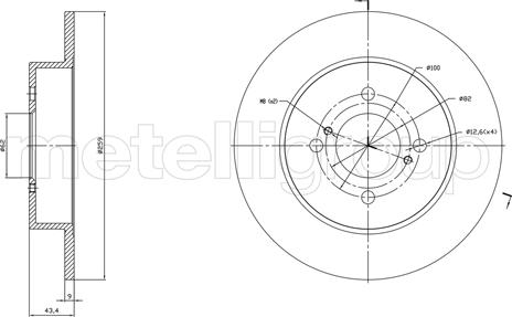 Fri.Tech. BD1758 - Bremžu diski www.autospares.lv