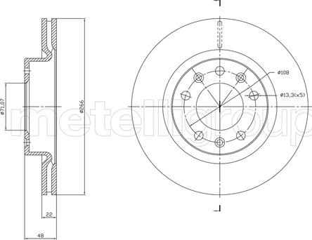 Fri.Tech. BD1765 - Bremžu diski www.autospares.lv