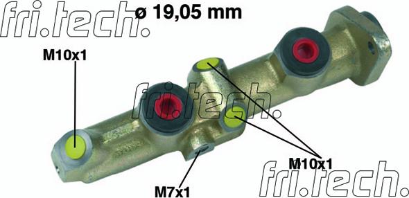 Fri.Tech. PF139 - Galvenais bremžu cilindrs www.autospares.lv