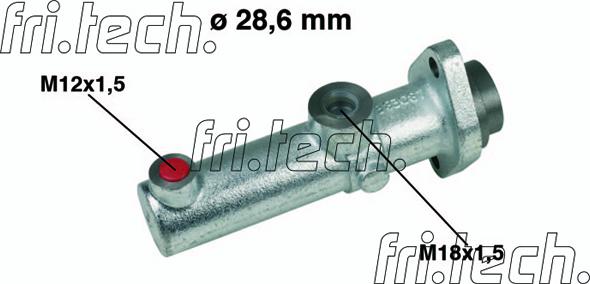 Fri.Tech. PF136 - Galvenais bremžu cilindrs www.autospares.lv