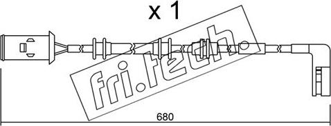 Fri.Tech. SU.093 - Indikators, Bremžu uzliku nodilums www.autospares.lv