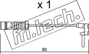 Fri.Tech. SU.011 - Indikators, Bremžu uzliku nodilums www.autospares.lv