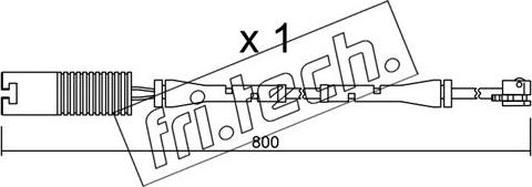 Fri.Tech. SU.083 - Warning Contact, brake pad wear www.autospares.lv