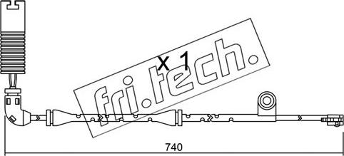 Fri.Tech. SU.195 - Indikators, Bremžu uzliku nodilums www.autospares.lv