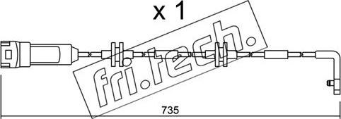 Fri.Tech. SU.144 - Indikators, Bremžu uzliku nodilums www.autospares.lv