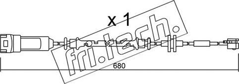 Fri.Tech. SU.145 - Indikators, Bremžu uzliku nodilums www.autospares.lv