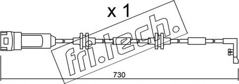 Fri.Tech. SU.143 - Indikators, Bremžu uzliku nodilums www.autospares.lv