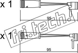 Fri.Tech. SU.159K - Indikators, Bremžu uzliku nodilums www.autospares.lv