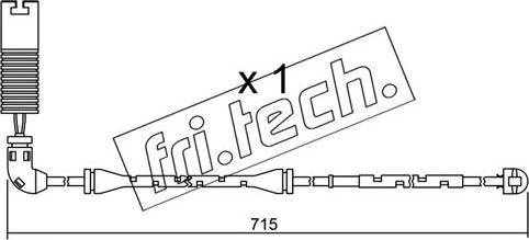 Fri.Tech. SU.155 - Indikators, Bremžu uzliku nodilums www.autospares.lv