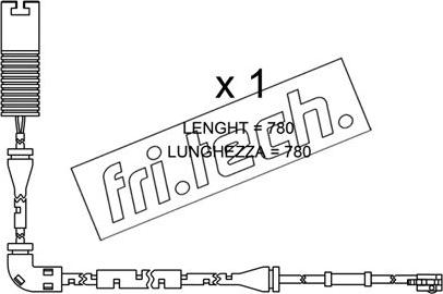 Fri.Tech. SU.153 - Warning Contact, brake pad wear www.autospares.lv