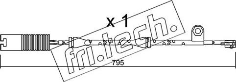 Fri.Tech. SU.152 - Indikators, Bremžu uzliku nodilums www.autospares.lv