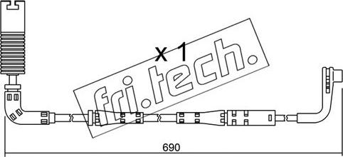 Fri.Tech. SU.157 - Indikators, Bremžu uzliku nodilums autospares.lv