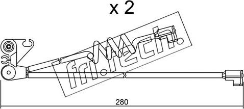 Fri.Tech. SU.169K - Indikators, Bremžu uzliku nodilums www.autospares.lv