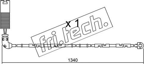 Fri.Tech. SU.113 - Indikators, Bremžu uzliku nodilums autospares.lv